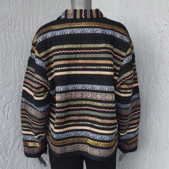 Tantrum Collection Ladies Luxury Horizontally Embroidered Jacket - Picture 15 of 17